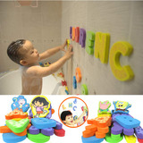 戏水洗澡字母数字贴儿童认知益智玩具 海绵宝宝 朵拉 洗澡玩具