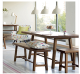 美式乡村现代简约实木餐桌书桌 欧式田园地中海北欧混搭风格