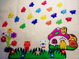 幼儿园教室墙面布置装饰环境布置主题墙材料用品 花园组合
