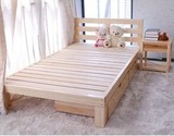 特价韩式宜家松木单人床1.2米双人床1.5 1.8米榻榻米床带储物现货