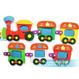 幼儿园环境布置用品 小火车开来啦 墙面装饰 立体纸雕创意墙贴画