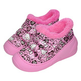 包邮新款迪士尼HELLO KITTY女童儿童冬季棉拖鞋防水保暖棉鞋童鞋