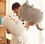 日本卡通可爱饼干猫抱枕吃货猫大肥脸喵星人公仔大号毛绒玩具靠垫
