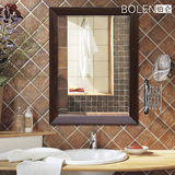 BOLEN浴室镜子欧式浴室镜壁挂镜卫生间镜子简约洗手间镜子卫浴镜