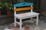 厂家直销地中海全实木咖啡椅餐桌椅长凳长椅家用白色定做桃心凳
