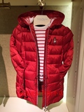 现货TeenieWeenie童装专柜正品代购16冬女童长款羽绒服JD64T52K红