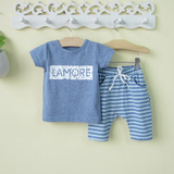 Zara婴幼儿夏装0-1-2-3岁男宝宝短裤套装男童装婴儿短袖两件套夏4