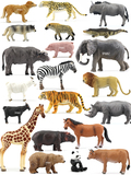 仿真动物模型玩具野生动物狮子老虎大象角马犀牛狼猎豹犀牛河马