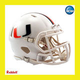 美国代购 橄榄球 迈阿密飓风官方指定NCAA 橄榄球头盔  白色字母