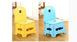 儿童塑料凳子折叠色彩艳丽  加厚便携小号靠背椅宝宝坐凳户外马扎