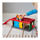 【宜家IKEA正品代购】利乐宝带拖车车库玩具车/儿童木制小汽车