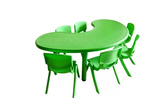 儿童塑料桌椅/幼儿园儿童学习桌椅/月亮湾桌椅课桌椅桌子餐桌椅