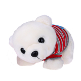 可爱趴小白熊公仔毛绒玩具正版Amangs北极熊布娃娃抱枕生日礼物