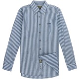 吉普/JEEP男装商务休闲纯棉条纹长袖衬衫JS12WH006