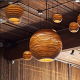 合悦北欧设计师纸蜂窝吊灯创意个性美式复古餐厅吧台咖啡厅裸蛹灯