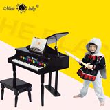 Musicbaby30键翻盖木质儿童玩具小钢琴可弹奏仿真宝宝玩具钢琴