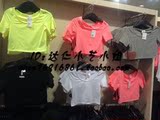 HM H&M香港代购女装高腰露脐粉色荧光黄白色T恤短款夏季套头上衣