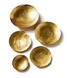 【現貨】進口英國Tom Dixon 手工製黃銅黃金碗碟5件裝