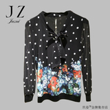 JZ玖姿专柜正品代购2016春装新款修身长袖上衣JWWC80108