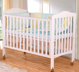 婴儿床实木出口环保油漆多功能小尺寸婴儿床宝宝床童床松木