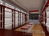北京老布鞋货架展柜木制货架精品鞋架服装货架定制货架烤漆鞋柜