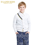 Eland Kids韩国衣恋童装2016新款男童V领针织开衫