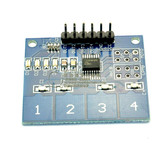 TTP224 4路 电容式 触摸开关 数字触摸传感器 模块
