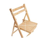 【天天特价】实木折叠椅简约现代便携家用靠背椅餐椅田园木质椅子