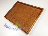 促销特色竹编托盘 实木盘子  茶具欧式风格 日本茶盘杯垫 木制品