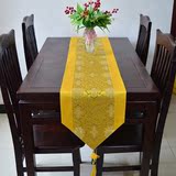 中式古典婚庆绸缎桌旗中国风餐桌布茶几布柜台装饰布艺床尾巾床旗