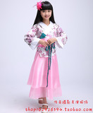 儿童古装演出服女童古典汉服裙仙女公主六一女孩古筝古琴表演服装