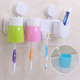 强力吸盘牙刷架牙具座套装三口之家牙膏牙刷盒洗漱刷牙杯牙缸挂架