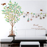 温馨浪漫客厅卧室装饰墙壁贴饰纸画相片树家居创意个性艺术包邮