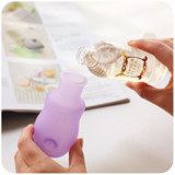 日本购硅胶按压旅行分装瓶套装便携化妆品洗发水乳液香水小空瓶子