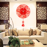 中式客厅创意挂钟 中国风现代摇摆简约钟表 个性时尚静音石英钟表