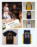 特价NBA球衣新赛季湖人队24号科比黑紫短袖刺绣球迷篮球服背心