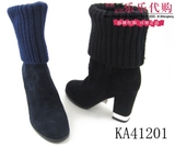 专柜正品代购kadina/卡迪娜2014冬季新款女鞋短靴KA41201接受验货