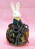 旋转八音盒 兔子 和服面料 古布人形 和风日式 礼品摆件 日本进口