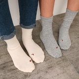 韩国代购进口正品女韩版运动ulzzang字母LR袜子短袜短筒袜堆堆袜