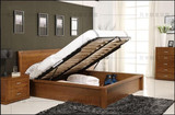上海厂家直销实木家具定制定做气压全实木双人床箱体床带床箱特价