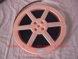 老物件塑料电影胶片16mm电影胶片粉红色旧片夹道具墙面装饰造型