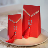 喜传说 2015新款中式 红盖头喜糖盒子创意喜糖袋 结婚喜糖包装