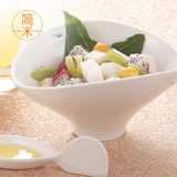 简米大号沙拉碗日式个性韩式创意水果蔬菜碗甜品可爱密胺汤碗餐具