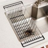 厨房置物架水槽架子简易碗碟沥水架洗菜盆洗碗盘餐具滤水篮沥碗架