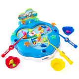 哆啦a梦儿童钓鱼玩具宝宝电动钓鱼磁性鱼亲子互动益智玩具礼物