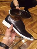 正品代购 Givenchy/纪梵希 2016新款男鞋低帮鞋真皮黑色系带