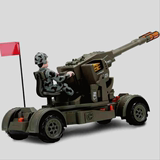 新款6601防空高射炮电动遥控汽车军事越野车益智儿童玩具坦克