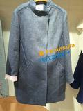 代购专柜正品ENC2015秋冬女装羊毛呢子修身韩国中长款外套大衣