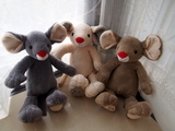 三色小老鼠 儿童幼儿益智逗乐教育毛绒玩具玩偶娃娃公仔生日礼物