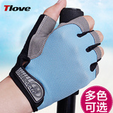 男女骑行手套装备半指夏天短手套运动健身手套防晒透气单车手套薄